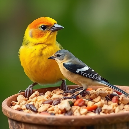 Assorted bird food mix without wheat