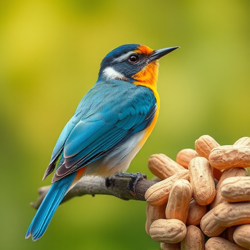 Bag of premium peanuts for wild birds
