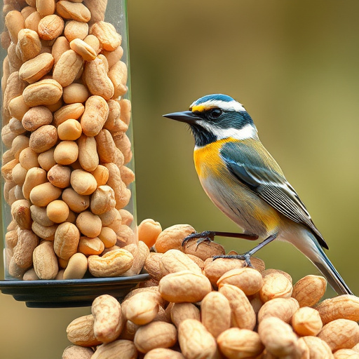 Bag of premium peanuts for wild birds