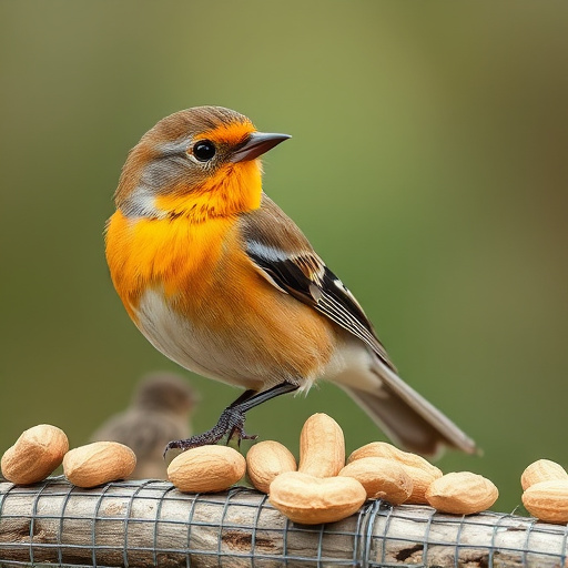 Bag of premium peanuts for wild birds