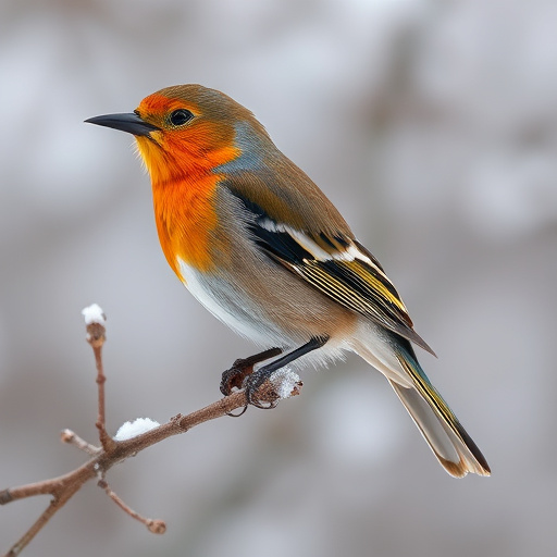 Bird eating peanuts from feeder