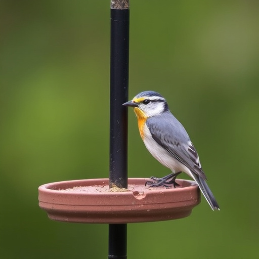 Bird feeding station with seed trays