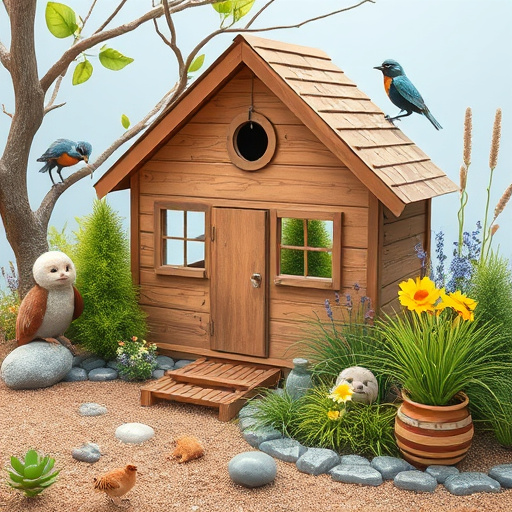 Bird feeding station with seed trays