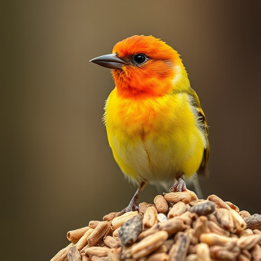 Bird food mix for sensitive birds
