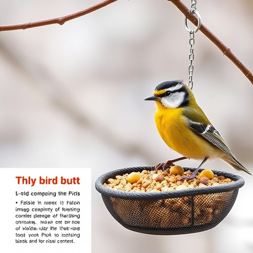 Bird food packets with price labels