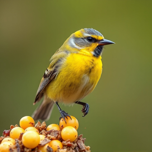 Bird food packets with price labels
