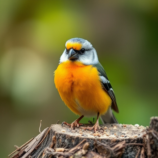 Bird food packets with price labels