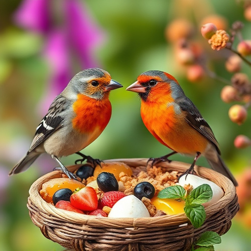 Birdbath with birds drinking water