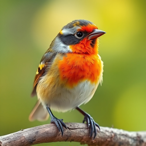 Birds eating soft insects in spring