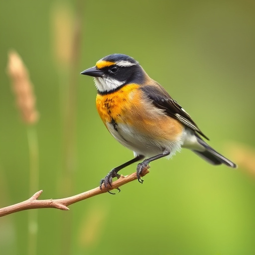 Birds eating wheat-free seed mix
