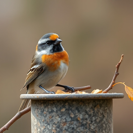 Birds enjoying suet balls outdoors