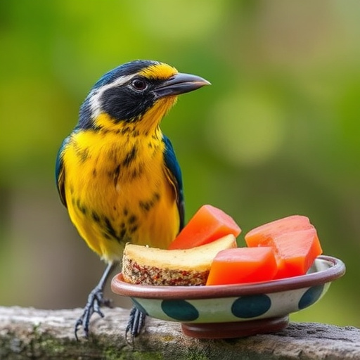 Birds feeding from hanging seed feeder