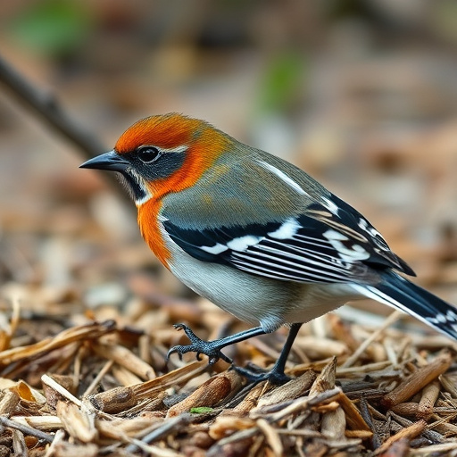 Birds feeding from metal suet dispenser