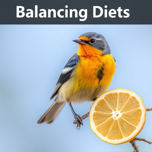 Birds feeding on fruit slices outdoors