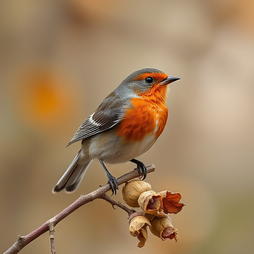 Birds gathering around seed mix