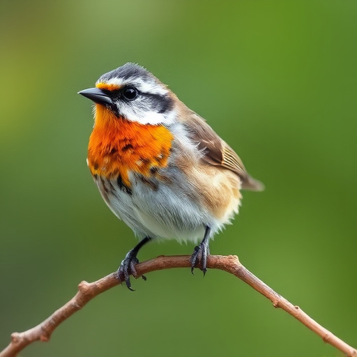 Birds perched on wooden feeding platform