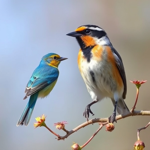 Birds using feeder without seed mess