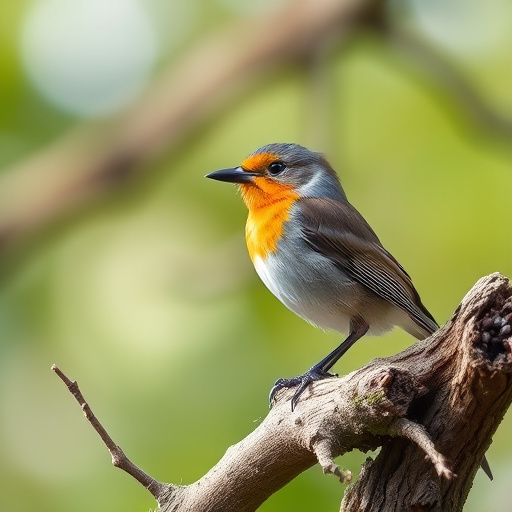 Blackbird standing on lush green lawn