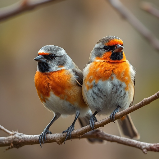 Blue tits feeding on sunflower seeds