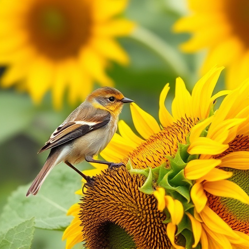 Chaffinch feeding on sunflower hearts