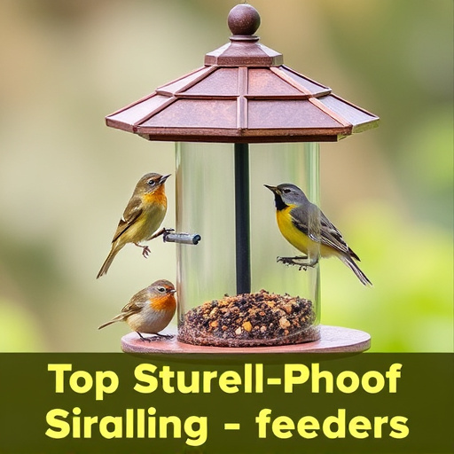 Cheap feeder for safe bird feeding