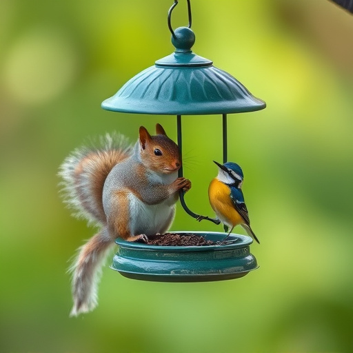 Cheap feeder for safe bird feeding