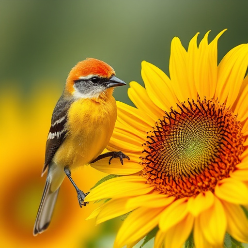Clean sunflower hearts in metal mesh feeder