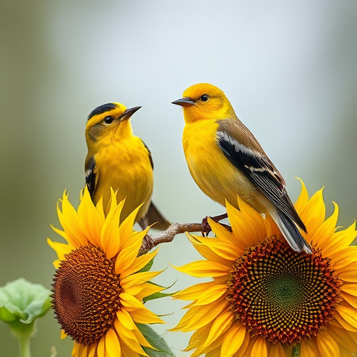 Clean sunflower hearts in metal mesh feeder