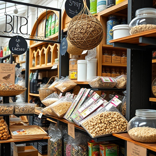 Click-and-collect bird food website banner