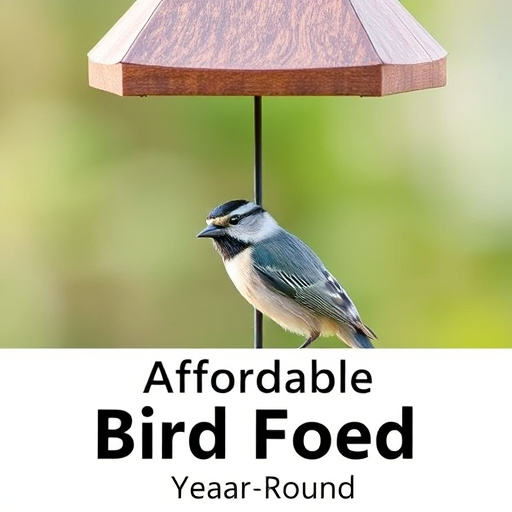 Close-up of affordable bird food bags