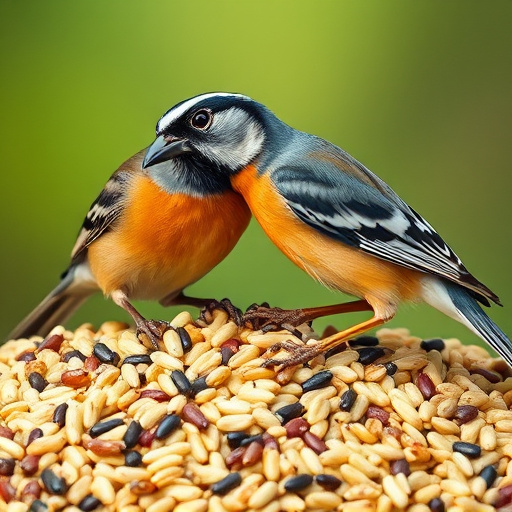 Close-up of affordable bird food bags