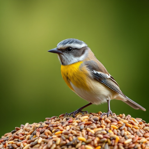 Close-up of mixed bird seed blend