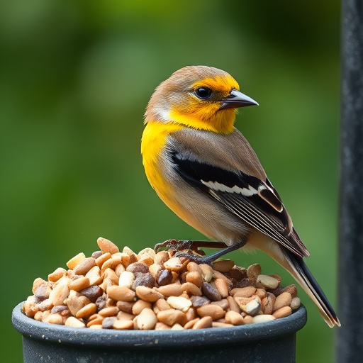 Close-up of mixed bird seed blend
