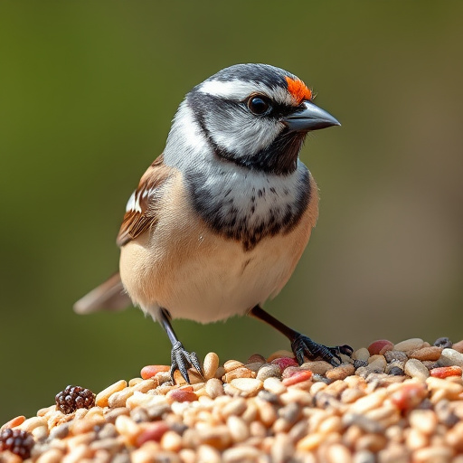Close-up of mixed bird seed blend