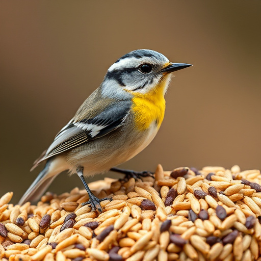 Close-up of mixed bird seed blend