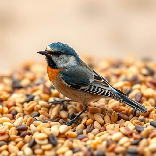 Close-up of mixed bird seed blend