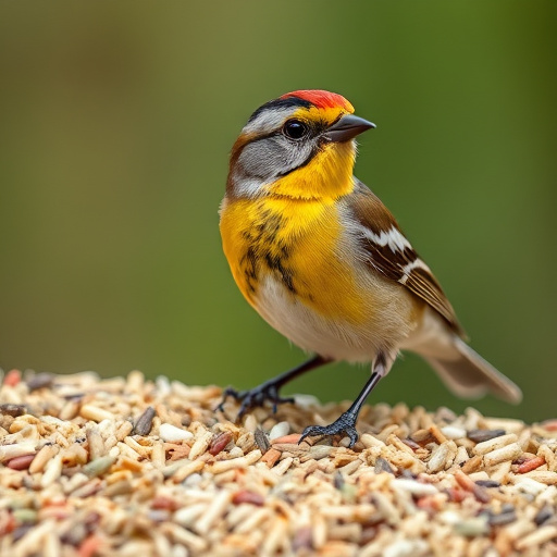 Close-up of mixed bird seed blend