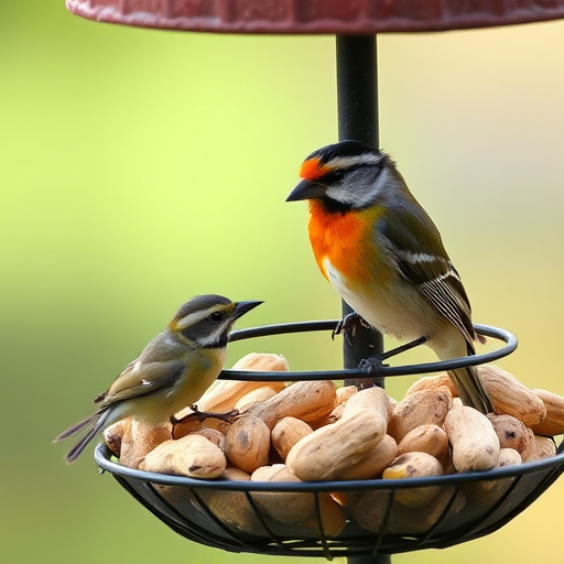 Close-up of peanuts for garden birds