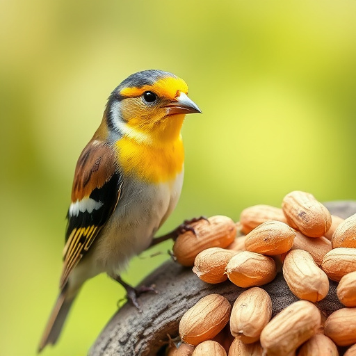 Close-up of peanuts for garden birds