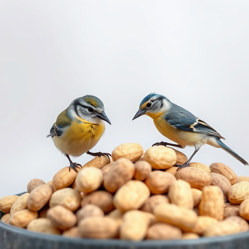 Close-up of peanuts for garden birds