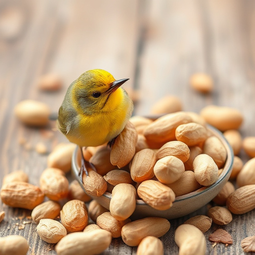 Close-up of peanuts for garden birds