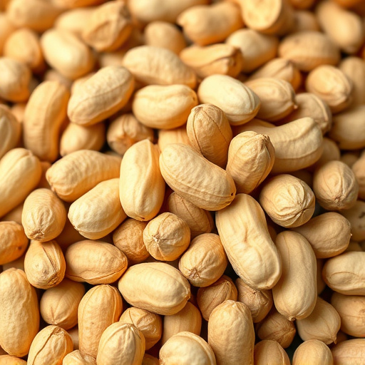 Close-up of peanuts on feeding table