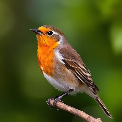 Close-up of seeds attracting small robins