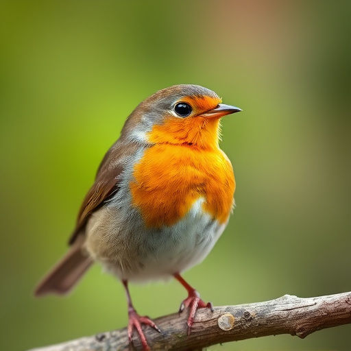 Close-up of seeds attracting small robins