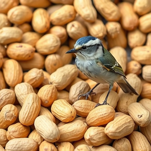 Close-up of shelled peanuts for wildlife