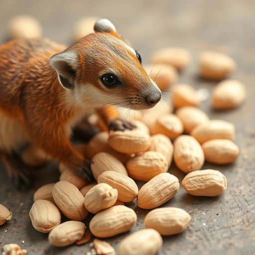 Close-up of shelled peanuts in bowl