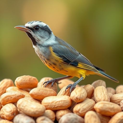 Close-up of shelled peanuts in bowl
