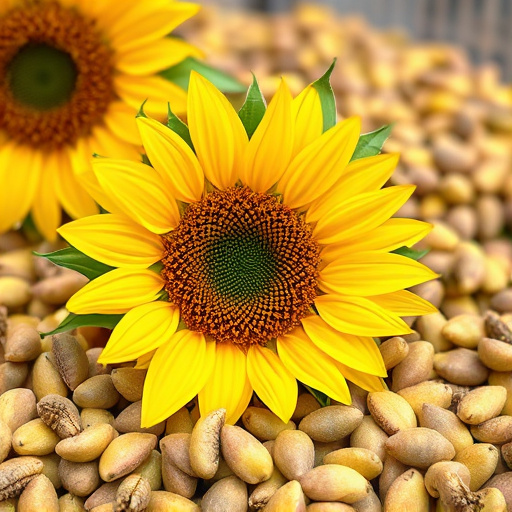 Close-up of shelled sunflower hearts