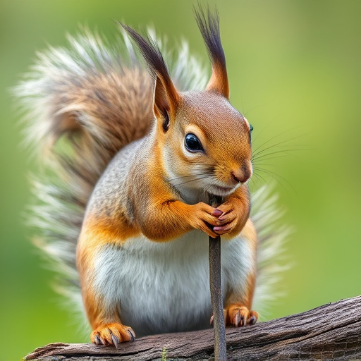 Close-up of squirrel being deterred feeder