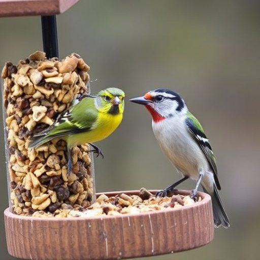 Close-up of suet and mealworm mix